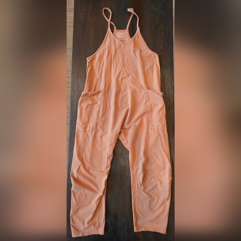 FREE PEOPLE MOVEMENT Hot Shot Onesie Size XS Tannish Orange
